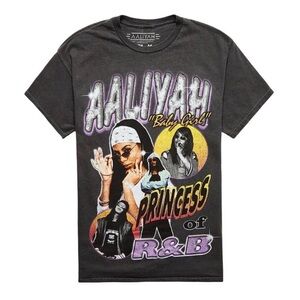 Graphic Aaliyah T-Shirt - Grey